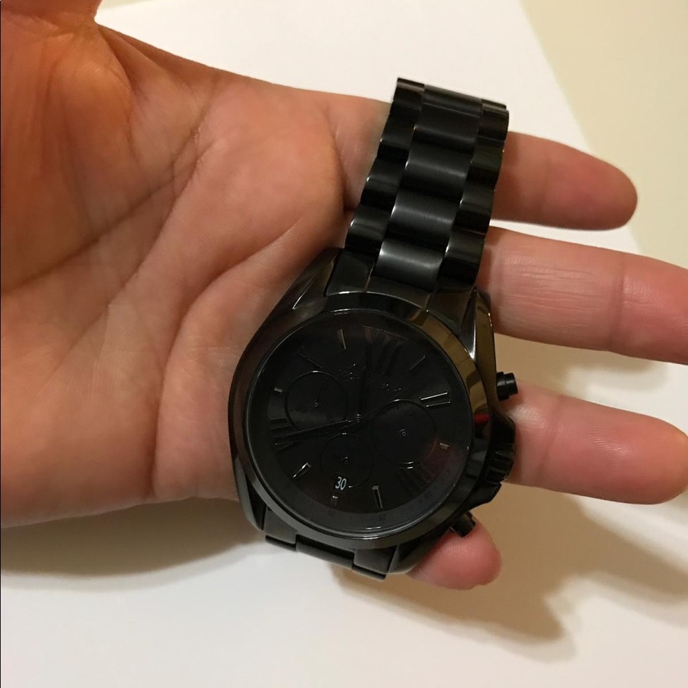 NWOT Black Michael Kors Watch - Picture 7 of 8